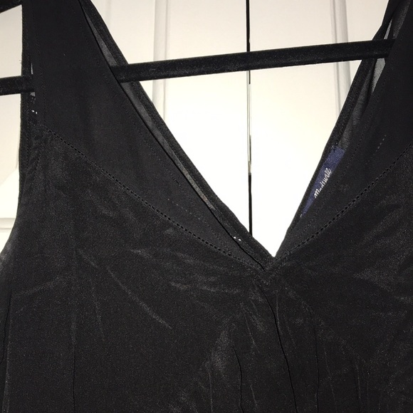 Madewell Black Dancefloor Tank 100% Silk - Picture 5 of 5